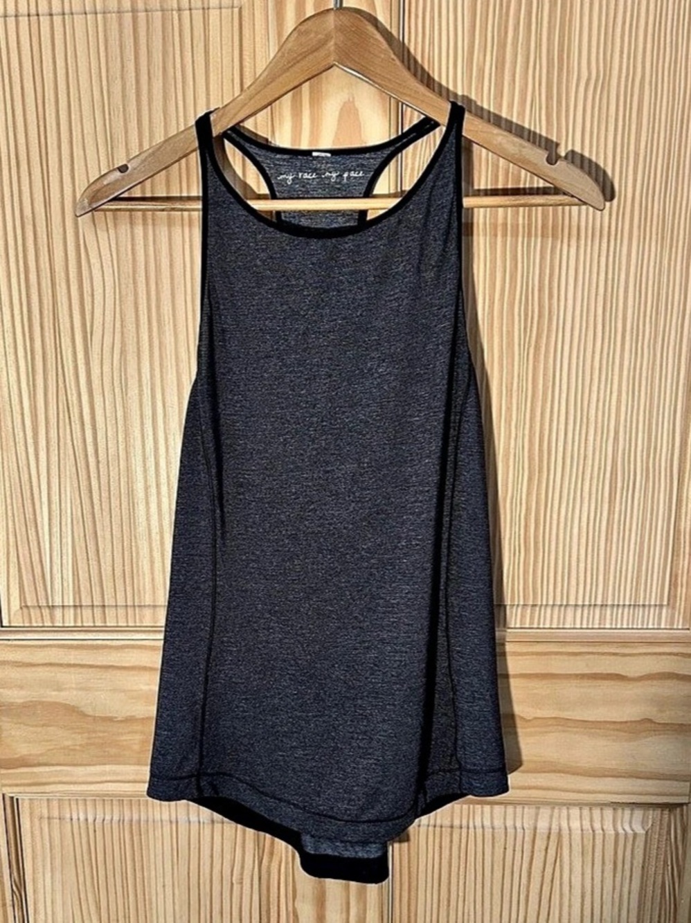 Lululemon my race my pace Racerback Tank in grey size M/L